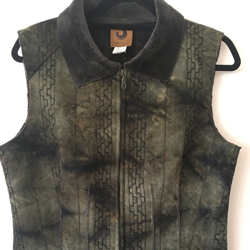 Tsunami Faux Suede Vest